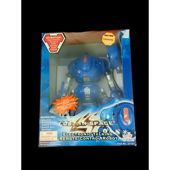 1998 Toy Island Robbie Robot Lost In Space Remote Control Electronic Talking Toy - Picture 9 of 9